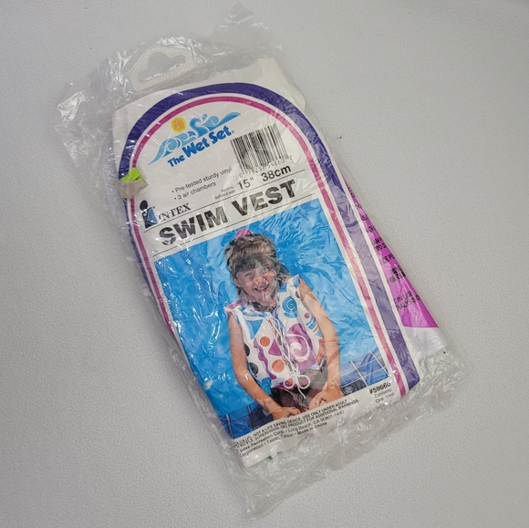 Vtg The Wet Set Inflatable Swim Vest # 59660 - Picture 1 of 10